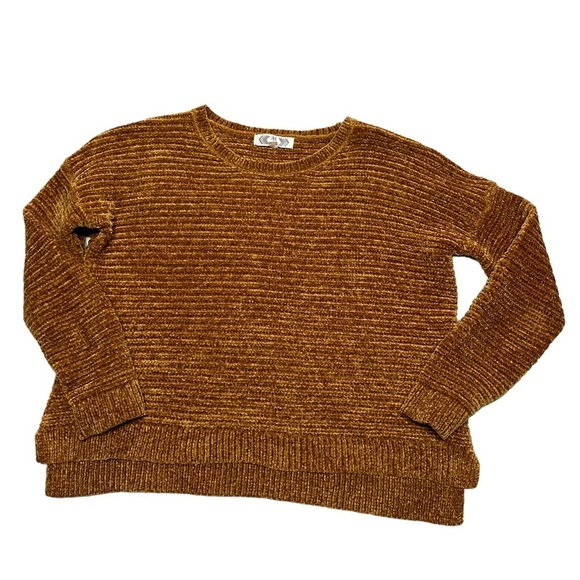 Pink Rose Sweater Gold Size L - Picture 7 of 10